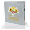 CUTPOPUP Birthday Card Pop Up, 3D Greeting Flowers Cards for Women, Mom, Grandma, Daughter, Friends (Bloom Garden) FL191US(40th Sunflowers Bastket-6x6in)
