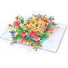 CUTPOPUP Happy Birthday Floral, Birthday Card Pop Up, 3D Popup Greeting Card (Happy Birthday Floral)