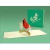 CUTPOPUP Mothers Day Card Pop Up, Birthday Card Popup, 3D Greeting Card (Red Cardinal)