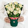 CUTPOPUP Birthday Card Pop Up, 10″x12″, Mothers Day, 3D Greeting Paper Flower Card (Bouquet of WhiteRose)