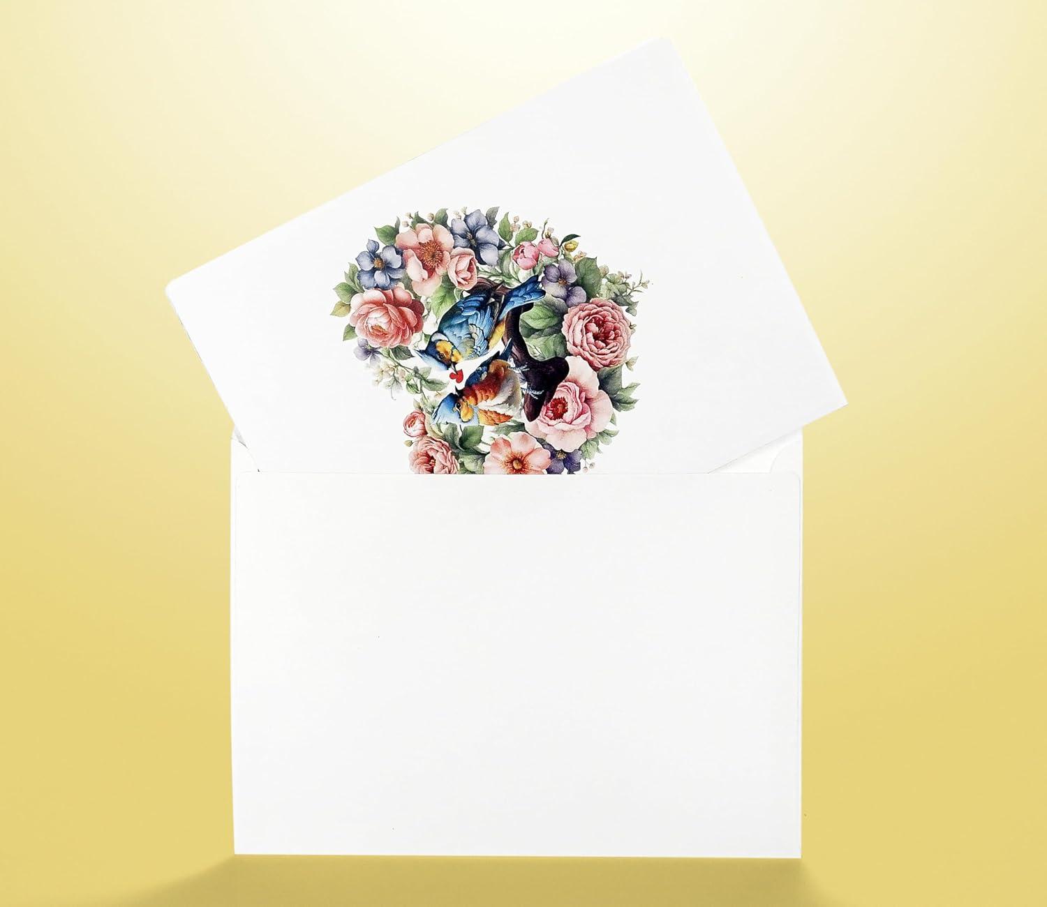 imageCUTPOPUP BlueJay Couple Anniversary Card Pop Up Valentines Day Wedding Engagement 3D Greeting Card BlueJay CoupleHeart Shape LO179US1520BlueJay Couple6x8in