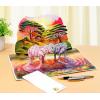 CUTPOPUP Anniversary Card Pop Up, Valentines Day, 3D Popup Greeting Love Card (Corgi Couple AirBalloon)(Elephant Couple-6x8in)