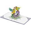 CUTPOPUP BlueJay Couple, Anniversary Card Pop Up, Valentines Day, Wedding, Engagement, 3D Greeting Card (BlueJay Couple-Heart Shape) LO179US1520(Couple Finches)