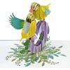 CUTPOPUP BlueJay Couple, Anniversary Card Pop Up, Valentines Day, Wedding, Engagement, 3D Greeting Card (BlueJay Couple-Heart Shape) LO179US1520(Couple Finches)