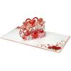 CUTPOPUP BlueJay Couple, Anniversary Card Pop Up, Valentines Day, Wedding, Engagement, 3D Greeting Card (BlueJay Couple-Heart Shape) LO179US1520(Happy Valentine)