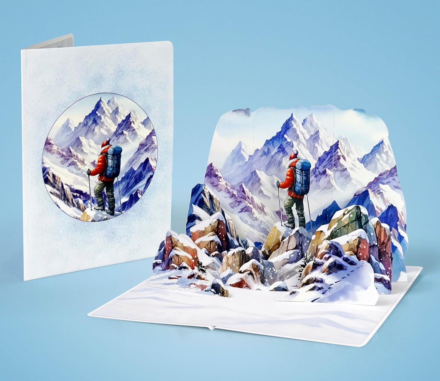 imageCUTPOPUP Birthday Card for Men Fathers Day Card Pop Up Birthday 3D Greeting Card Fathers Day Card for Dad Father in Law Grandpa Husband Men Son Classic CarRock Climbing6x8in