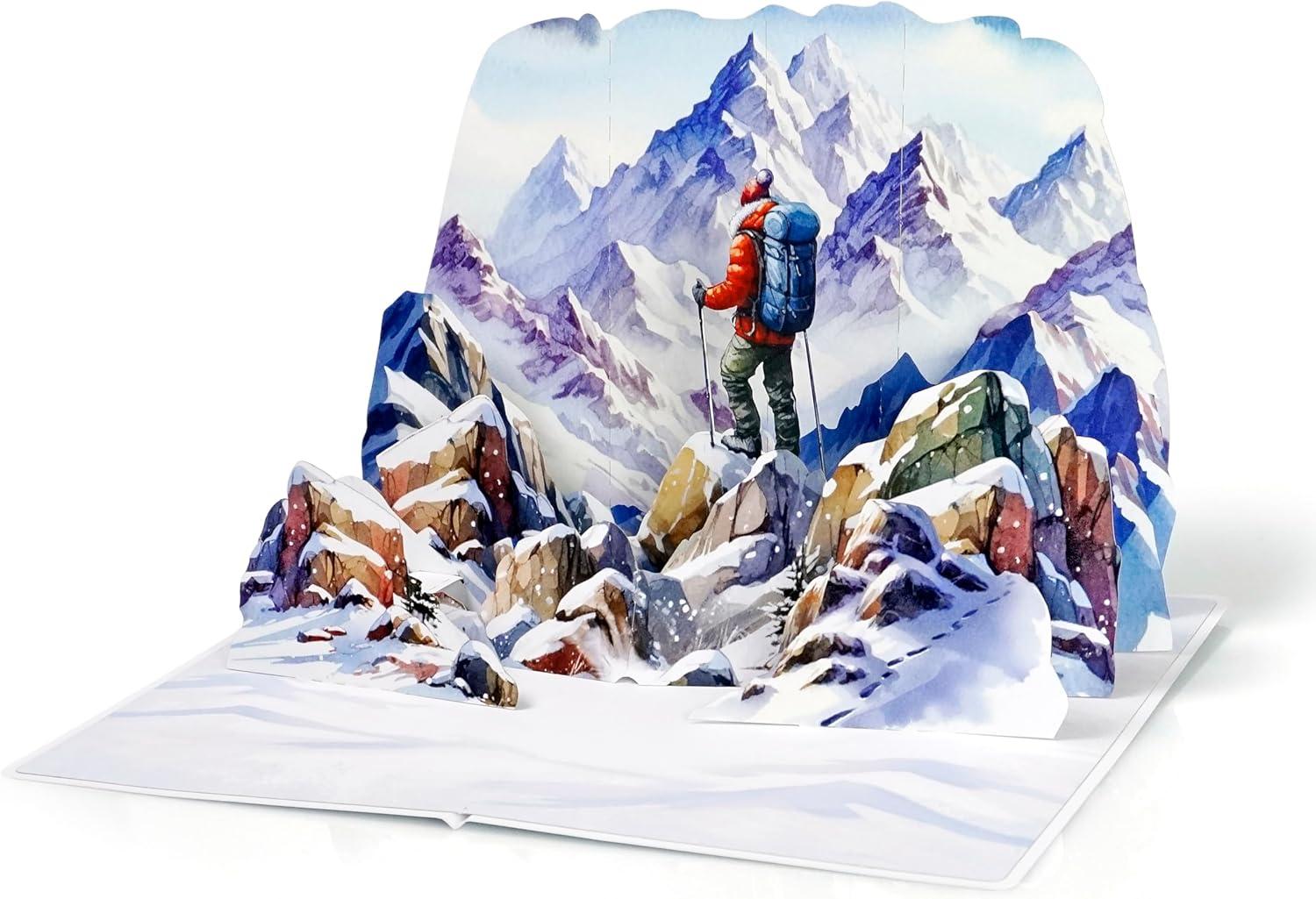 imageCUTPOPUP Birthday Card for Men Fathers Day Card Pop Up Birthday 3D Greeting Card Fathers Day Card for Dad Father in Law Grandpa Husband Men Son Classic CarRock Climbing6x8in