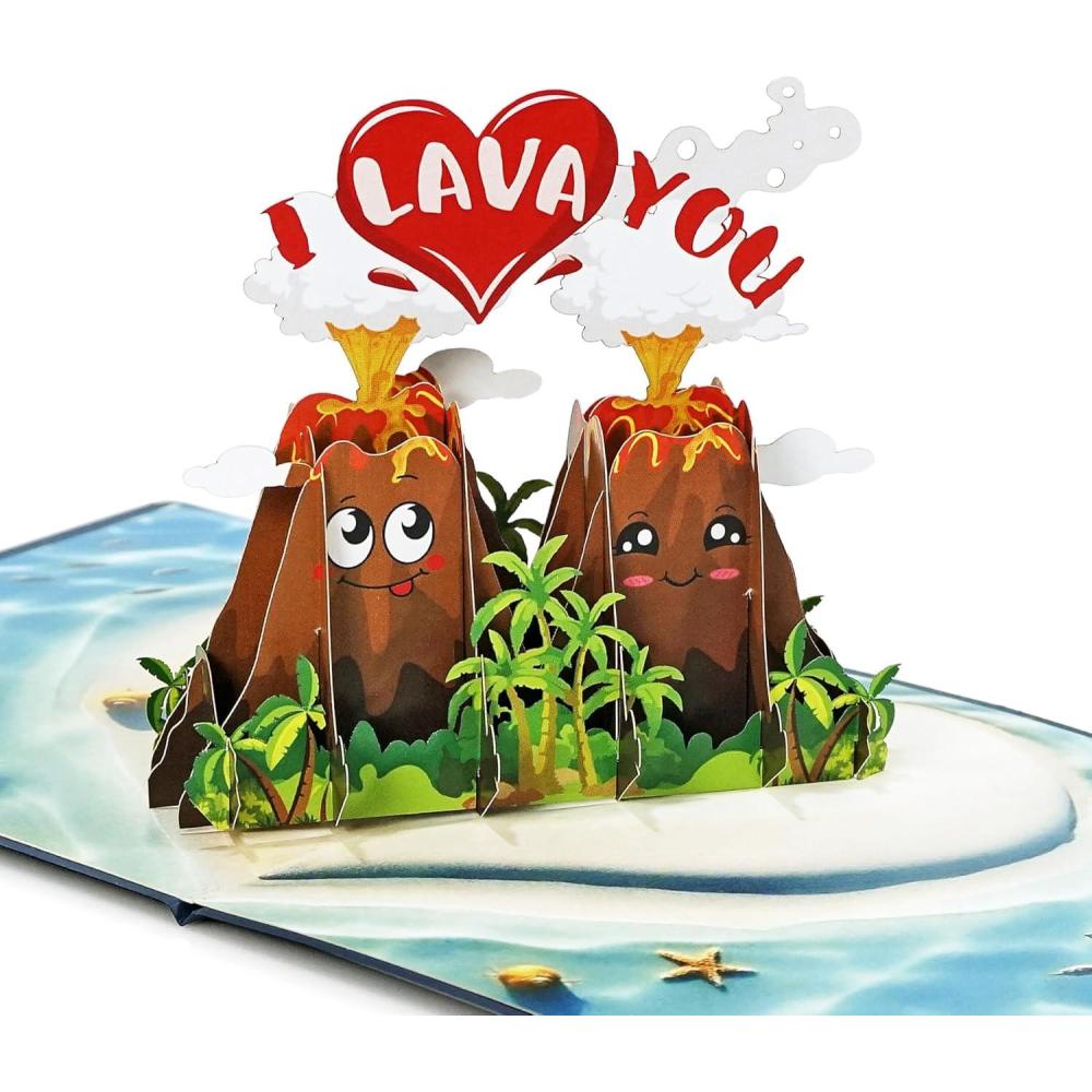 imageCUTPOPUP LavaU Anniversary Card Pop Up Valentines Day Wedding Engagement 3D Greeting Card I Lava U SD207US1515