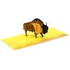 CUTPOPUP Birthday Card Pop Up, Fathers Day Card, 3D Greeting Card (Bison)(Bison)