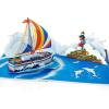 CUTPOPUP Birthday Card for Men, Fathers Day Card Pop Up, Birthday 3D Greeting Card, Father’s Day Card for Dad, Father in Law, Grandpa, Husband, Men, Son (Classic Car)(FD Cruise Ship -6x8in)