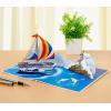 CUTPOPUP Birthday Card for Men, Fathers Day Card Pop Up, Birthday 3D Greeting Card, Father’s Day Card for Dad, Father in Law, Grandpa, Husband, Men, Son (Classic Car)(FD Cruise Ship -6x8in)