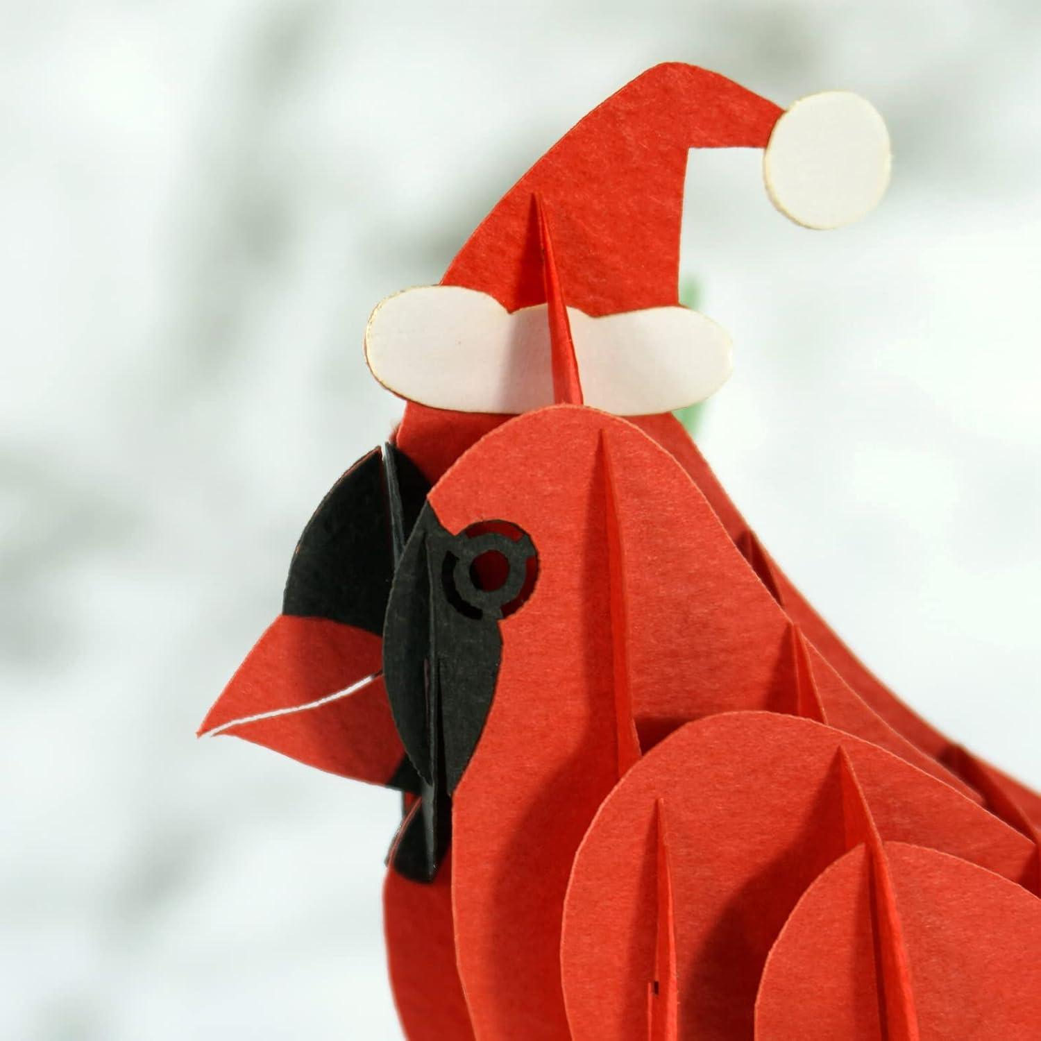 imageCUTPOPUP Christmas Card Pop Up 3D Xmas Merry Christmas New Year Holiday Greeting Cards Gift Merry Town CN317US1520Christmas Cardinal