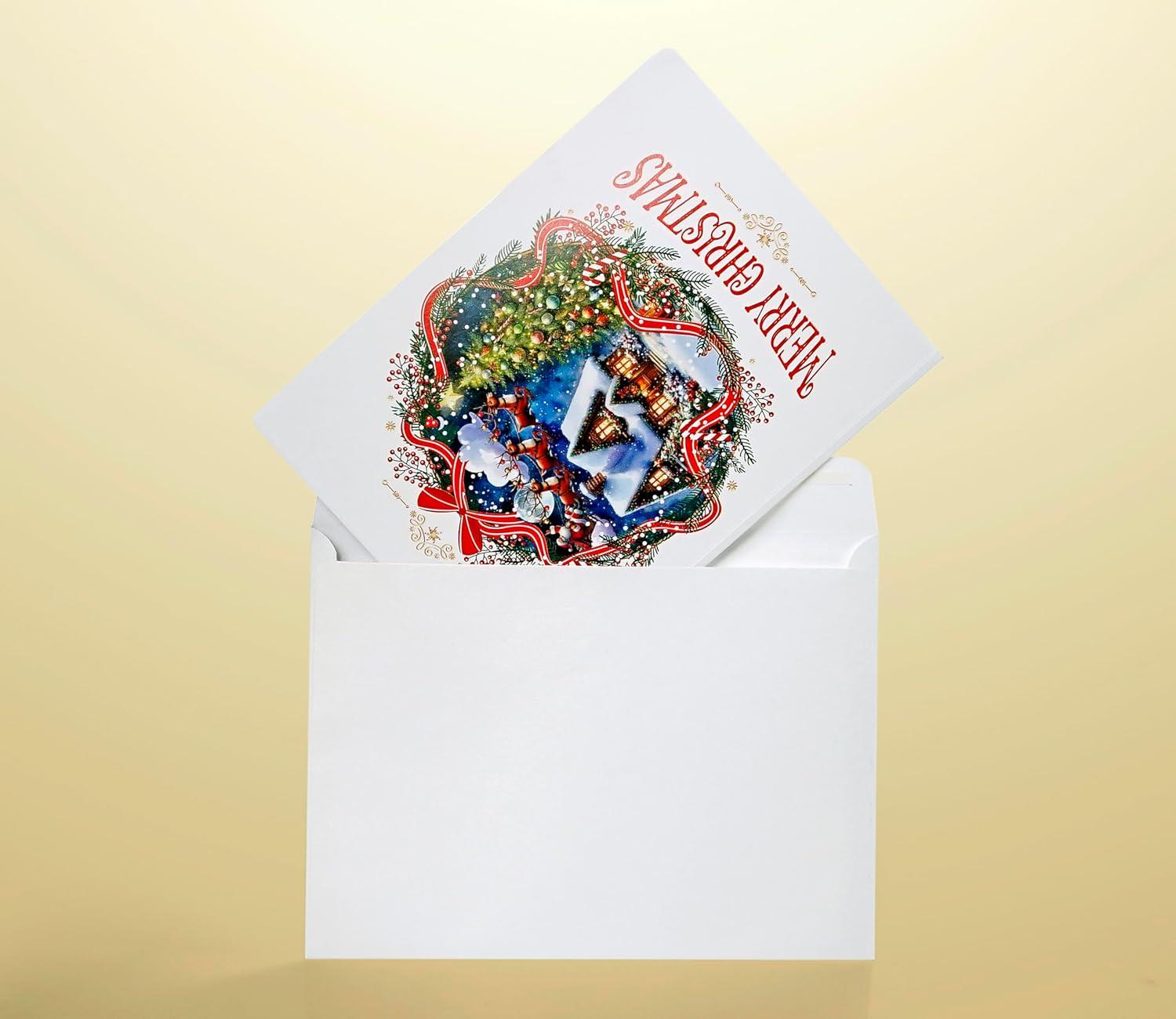 imageCUTPOPUP Christmas Card Pop Up 3D Xmas Merry Christmas New Year Holiday Greeting Cards Gift Merry Town CN317US1520Xmas Town6x8in