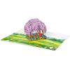 CUTPOPUP Anniversary Card Pop Up, Valentines Day, Wedding 3D Greeting Card, Valentine’s Day, Romantic Love (Air Balloon)(Wisteria Couple-6x8in)