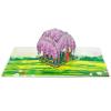 CUTPOPUP Anniversary Card Pop Up, Valentines Day, Wedding 3D Greeting Card, Valentine’s Day, Romantic Love (Air Balloon)(Wisteria Couple-6x8in)