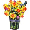 CUTPOPUP Birthday Card Pop Up, 10″x12″, Mothers Day, 3D Greeting Paper Flower Card (Bouquet of Narcissus Yellow)