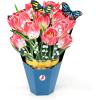 CUTPOPUP Birthday Card Pop Up, 10″x12″, Mothers Day, 3D Greeting Paper Flower Card (Bouquet of Tulip)
