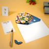 CUTPOPUP Birthday Card Pop Up, 6″x8″, Mothers Day, 3D Greeting Paper Flower Card (Bouquet of Narcissus)
