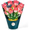 CUTPOPUP Birthday Card Pop Up, 6″x8″, Mothers Day, 3D Greeting Paper Flower Card (Bouquet of Tulip)