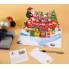 CUTPOPUP Christmas Card Pop Up, 3D Xmas, Merry Christmas, New Year, Holiday Greeting Cards Gift (Merry Chrismas Text) CN318US1520(Merry Christmas text-6x8in)