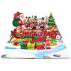 CUTPOPUP Christmas Card Pop Up, 3D Xmas, Merry Christmas, New Year, Holiday Greeting Cards Gift (Merry Chrismas Text) CN318US1520(Merry Christmas text-6x8in)