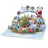 CUTPOPUP Christmas Card Pop Up, 3D Xmas, Merry Christmas, New Year, Holiday Greeting Cards Gift (Merry Town) CN317US1520(Merry Town-6x8in)