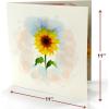 CUTPOPUP Sunflower Bouquet, 11″x11″, 3D Popup Birthday Greeting Card with Detachable Paper Flowers, Mothers Day Card, Birthday Cards for Women, Mom, Wife
