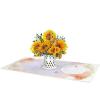 CUTPOPUP Sunflower Bouquet, 11″x11″, 3D Popup Birthday Greeting Card with Detachable Paper Flowers, Mothers Day Card, Birthday Cards for Women, Mom, Wife
