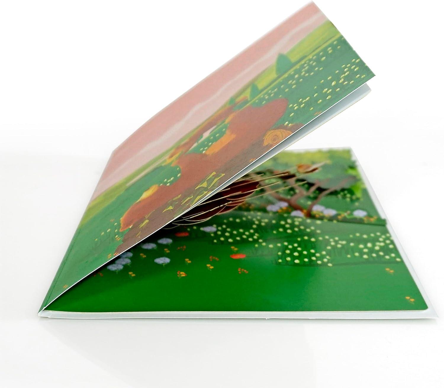 imageCUTPOPUP Daddy Hands Fathers Day Card Pop Up 3D Birthday Greeting Fathers Day Card for Grandpa Dad Godfather Husband Son Daddy Hands SD241US1520Bear6x8in