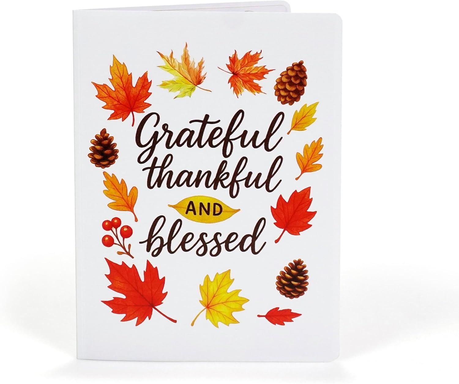 imageCUTPOPUP Religious Thanksgiving Card Pop Up 3D Grateful Thankful and Blessed Fall Greeting Cards Pumpkin Leaves Cross Blank Note Cards with Envelope SD255US1520