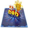 CUTPOPUP Fathers Day Card Pop Up, Birthday 3D Greeting Card, First Father’s Day Card for Dad, Stepdad, Grandpa, Husband, Men, Son (Best Dad Car)(Best Dad)