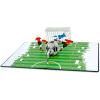 CUTPOPUP Fathers Day Card Pop Up, Birthday 3D Greeting Card, First Father’s Day Card for Dad, Stepdad, Grandpa, Husband, Men, Son (Best Dad Car)(Football)