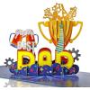 CUTPOPUP Fathers Day Card Pop Up, Birthday 3D Greeting Card, First Father’s Day Card for Dad, Stepdad, Grandpa, Husband, Men, Son (Best Dad Car)(Best Dad)
