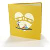 CUT POPUP.COM CUTPOPUP Anniversary Card Pop Up, Wedding 3D Greeting Card (Venice Couple)