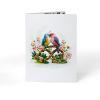 CUTPOPUP Anniversary Card Pop Up, Valentines Day Cards, Wedding, Engagement, 3D Greeting Card (Autumn Love Tree & Squirrel Couple)(Parrot Couple-6x8in)