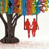 CUTPOPUP LGBT Gay Card Pop Up, 3D Birthday Day Anniversary Card (Gay Heart Tree)