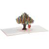 CUTPOPUP LGBT Lesbian Card Pop Up, 3D Birthday Day Anniversary Card (Lesbian Heart Tree)