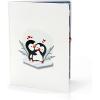 CUTPOPUP PenguinCouple, Valentines Day Card Pop Up, Anniversary Card, 3D Popup Greeting Love Card (Penguin Couple)(PenguinCouple-6x8in)