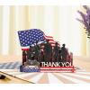 CUTPOPUP Veterans Day Card, Patriotic Pop Up Greeting, 3D Thank You for Retirement, Grandpa, Husband, Dad SD253US1520