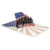 CUTPOPUP Veterans Day Card, Patriotic Pop Up Greeting, 3D Thank You for Retirement, Grandpa, Husband, Dad SD253US1520