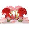 CUTPOPUP Valentines Day Card Pop Up, 3D Romantic Love Cards for Valentine’s Day (Couple in Autumn Forest)