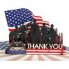 CUTPOPUP Veterans Day Card, Patriotic Pop Up Greeting, 3D Thank You for Retirement, Grandpa, Husband, Dad SD253US1520