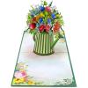 CUTPOPUP Mothers Day Card, Flower Card, Birthday 3D Greeting Card for Women, Grandma, Mom, Wife (Watering Can Flowers)