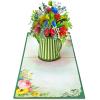 CUTPOPUP Mothers Day Card, Flower Card, Birthday 3D Greeting Card for Women, Grandma, Mom, Wife (Watering Can Flowers)