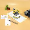 CUTPOPUP Mothers Day Card Pop Up, Birthday Card, 3D Popup Greeting Card (Daffodil Yellow)(Daffodils Basket-6x6in)