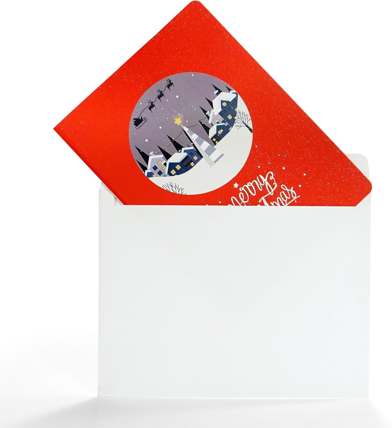 imageCUTPOPUP Merry Christmas Card Pop Up 3D Xmas New Year Holiday Greeting Card Christmas NightChristmas Night