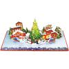 CUTPOPUP Merry Christmas Card Pop Up, 3D Xmas, New Year, Holiday Greeting Card (Christmas Night)(Christmas Night)