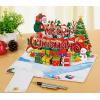 CUTPOPUP Merry Christmas Card Pop Up, 3D Xmas, New Year, Holiday Greeting Card (Christmas Night)(Merry Christmas text-6x8in)