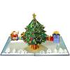 CUTPOPUP Merry Christmas Card Pop Up, 3D Xmas, New Year, Holiday Greeting Card (Christmas Night)(Xmas Tree)