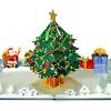 CUTPOPUP Merry Christmas Card Pop Up, 3D Xmas, New Year, Holiday Greeting Card (Christmas Night)(Xmas Tree)